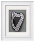 The Harp — Framed Hand-Carved Fine Art Glass