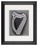 The Harp — Framed Hand-Carved Fine Art Glass