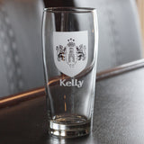 Family Crest Pint Glasses