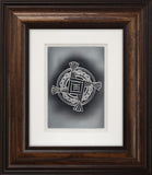St. Brigid's Cross  — Framed Hand-Carved Fine Art Glass