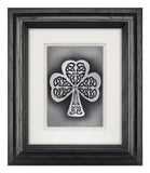 Shamrock — Framed Hand-Carved Fine Art Glass