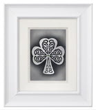 Shamrock — Framed Hand-Carved Fine Art Glass