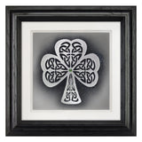 Shamrock — Framed Hand-Carved Fine Art Glass