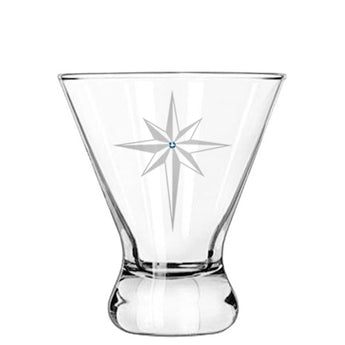 Bethlehem Star Modern Cocktail Glasses