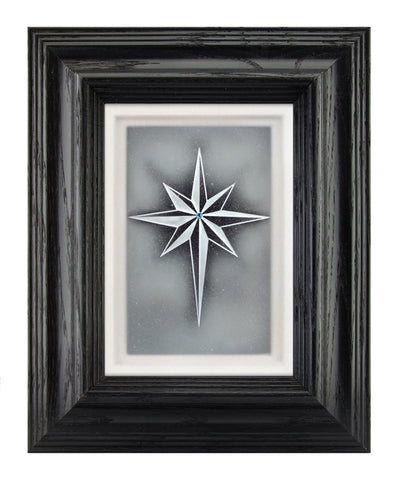 The Star of Bethlehem — Framed Hand-Carved Fine Art Glass