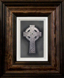 Traditional Irish Cross — Framed Hand-Carved Fine Art Glass