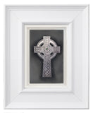 Traditional Irish Cross — Framed Hand-Carved Fine Art Glass