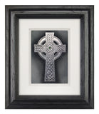Traditional Irish Cross — Framed Hand-Carved Fine Art Glass