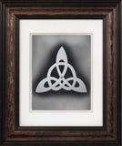Trinity Knot — Framed Hand-Carved Fine Art Glass
