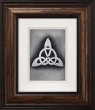 Trinity Knot — Framed Hand-Carved Fine Art Glass