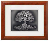 Tree of Life — Framed Hand-Carved Fine Art Glass
