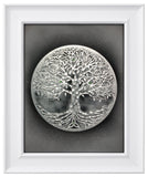 The Moon Tree — Framed Hand-Carved Fine Art Glass
