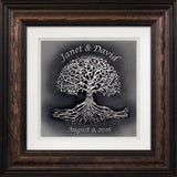 Tree of Life with Custom Text — Framed 12 x 12