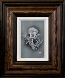 Thistle — Framed Hand-Carved Fine Art Glass