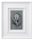 Thistle — Framed Hand-Carved Fine Art Glass
