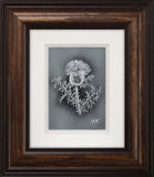 Thistle — Framed Hand-Carved Fine Art Glass