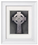 Traditional Irish Cross — Framed Hand-Carved Fine Art Glass
