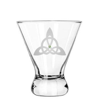 Trinity Knot Modern Cocktail Glasses