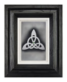 Trinity Knot — Framed Hand-Carved Fine Art Glass