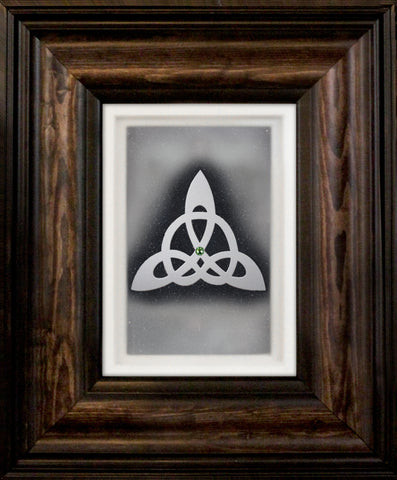 Trinity Knot — Framed Hand-Carved Fine Art Glass