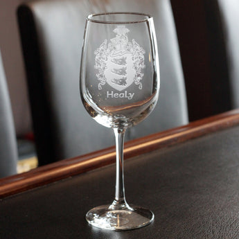 Family Crest Wine Glasses