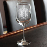 Family Crest Wine Glasses