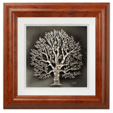 The Tree of Wisdom — Framed Hand-Carved Fine Art Glass