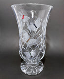 Butterfly Flared Crystal Vase