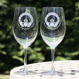 Celtic Claddagh Red Wine Glasses