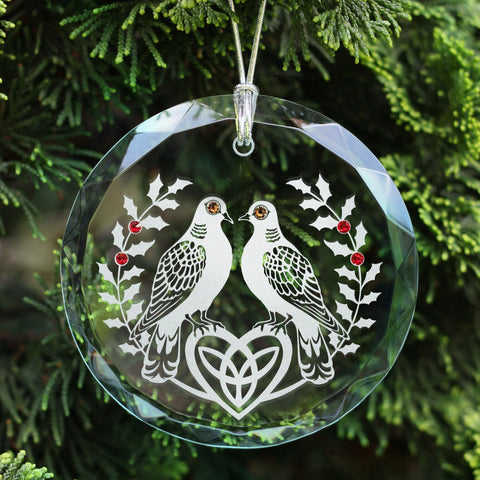 Two Turtle Doves Ornament