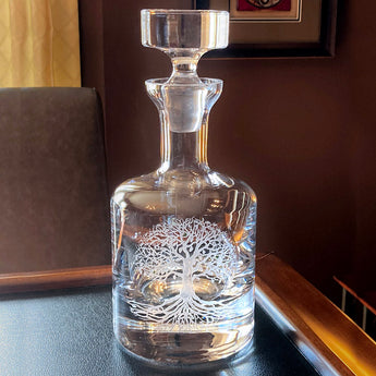 Tree of Life Barrel Decanter