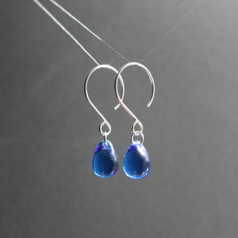 Celtic Elegance - Blue Teardrop Earrings