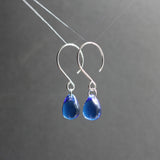 Celtic Elegance - Blue Teardrop Earrings