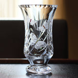 Butterfly Flared Crystal Vase