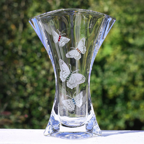 Butterfly Winged Fan Vase