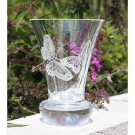 Butterfly Flared Bud Vase
