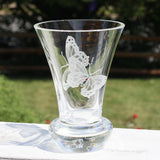 Butterfly Flared Bud Vase
