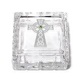 Celtic Cross Square Crystal Jewelry Box