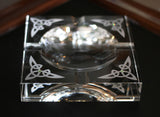 Trinity Knot Crystal Cigar Tray