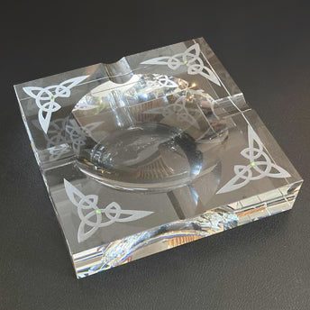 Trinity Knot Crystal Cigar Tray