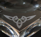 Trinity Knot Crystal Cigar Tray