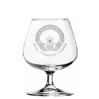 Celtic Claddagh Brandy Glasses