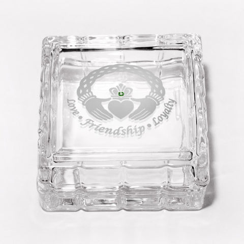 Square Crystal Jewelry Box - Healy Signature Collection