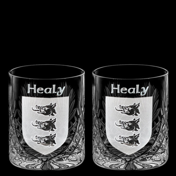 Crystal Family Crest Whiskey Glasses