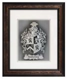 Family Crest — Framed Hand-Carved Fine Art Glass