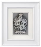 Family Crest — Framed Hand-Carved Fine Art Glass