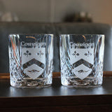Crystal Family Crest Whiskey Glasses
