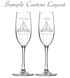 Custom Healy Signature Champagne Flutes