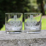 Celtic Shield Whiskey Glasses