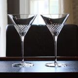 Diamond Pattern Martini Glass